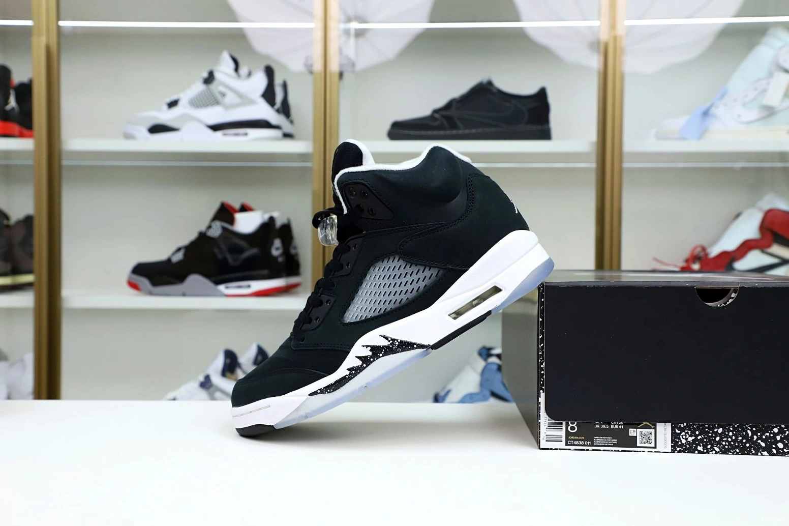 1st Kicks Shoes 5 1959 RETRO JORDAN 'OREO' AIR Kimikick Comfortable 1205